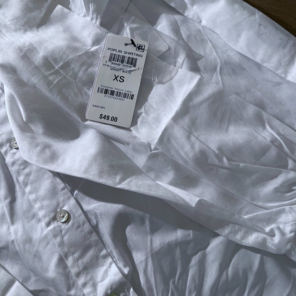 Tie-Front Poplin Shirt by And Now This - Picture 3 of 6